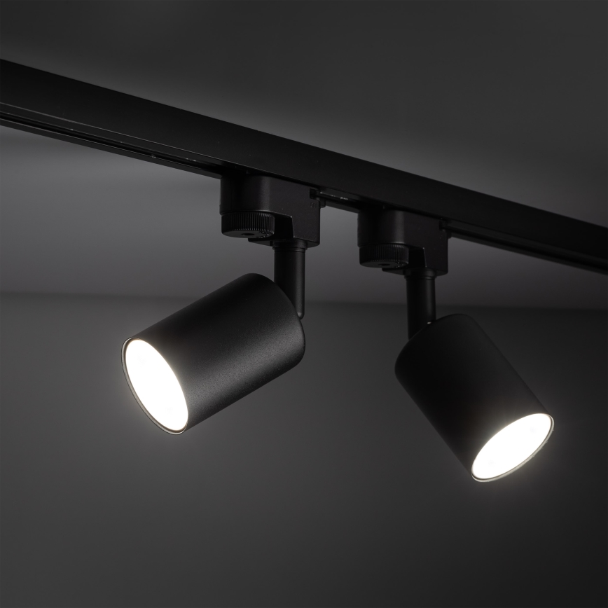 Spotlight för 1-fas skensystem TOP 1xGU10/10W/230V svart
