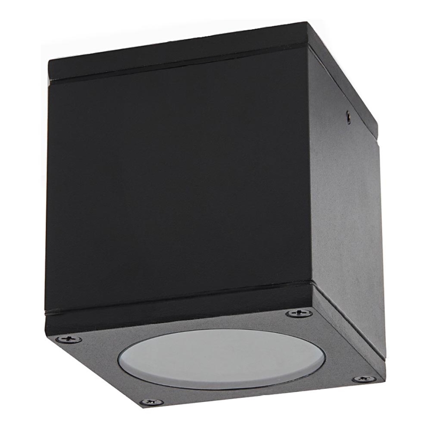 Spotlight för utomhusbruk 1xGU10/35W/230V IP54 vinklat svart