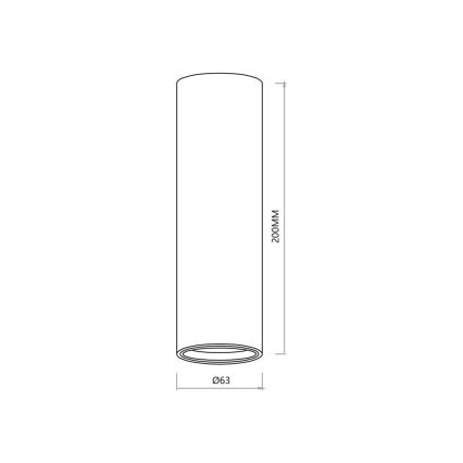 Spotlight GENESIS 1xGU10/8W/230V 20 cm guld