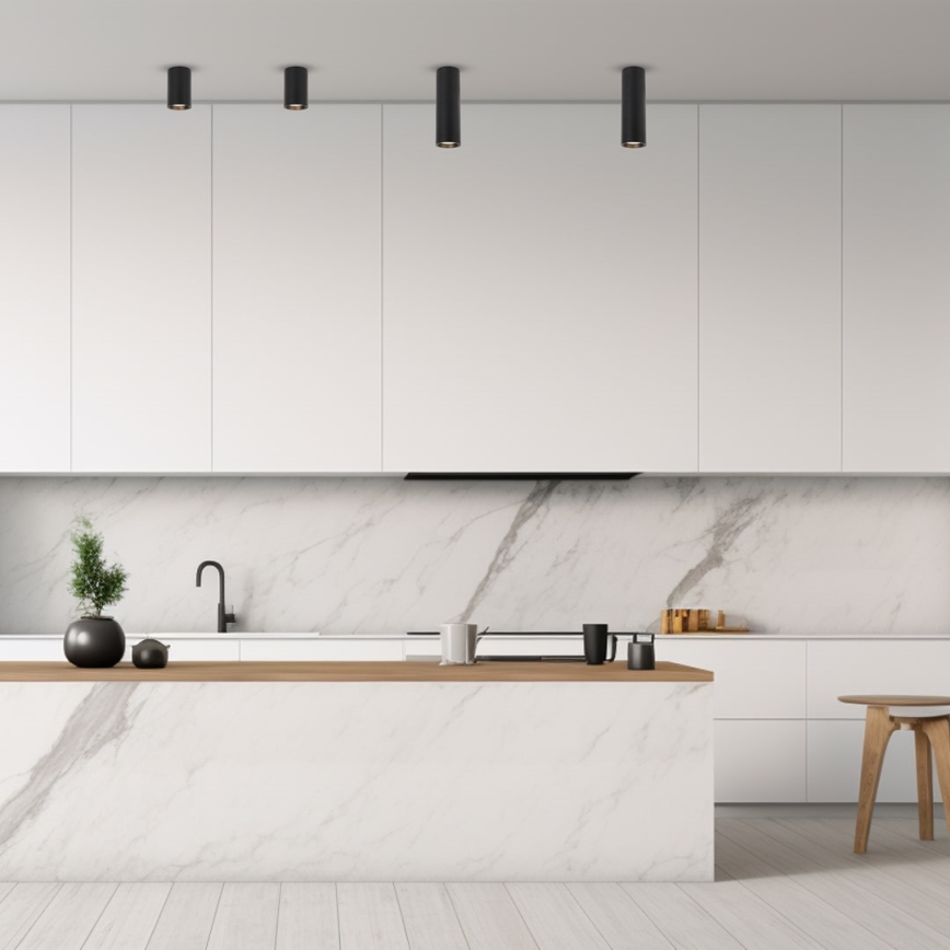 Spotlight GENESIS 1xGU10/8W/230V 20 cm svart