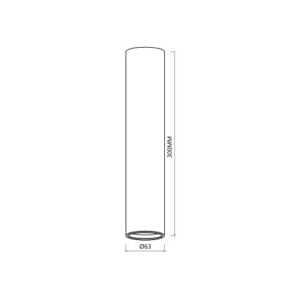 Spotlight GENESIS 1xGU10/8W/230V 30 cm guld