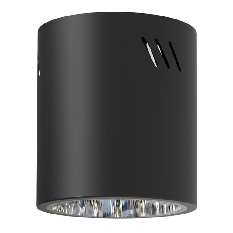Spotlight GEORGE 1xE27/60W/230V diameter 13,7 cm svart