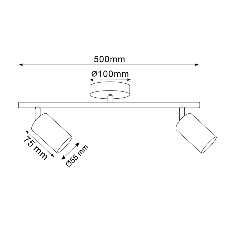 Spotlight GOLDI 2xGU10/10W/230V guld