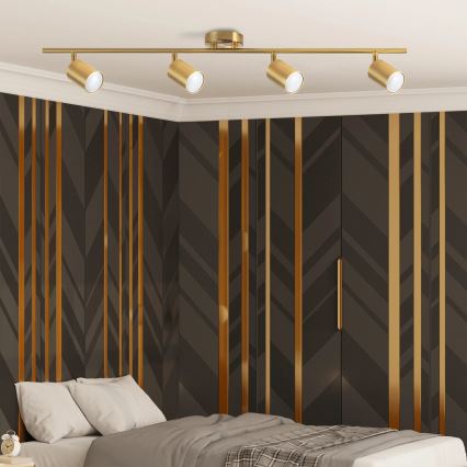 Spotlight GOLDI 4xGU10/10W/230V guld