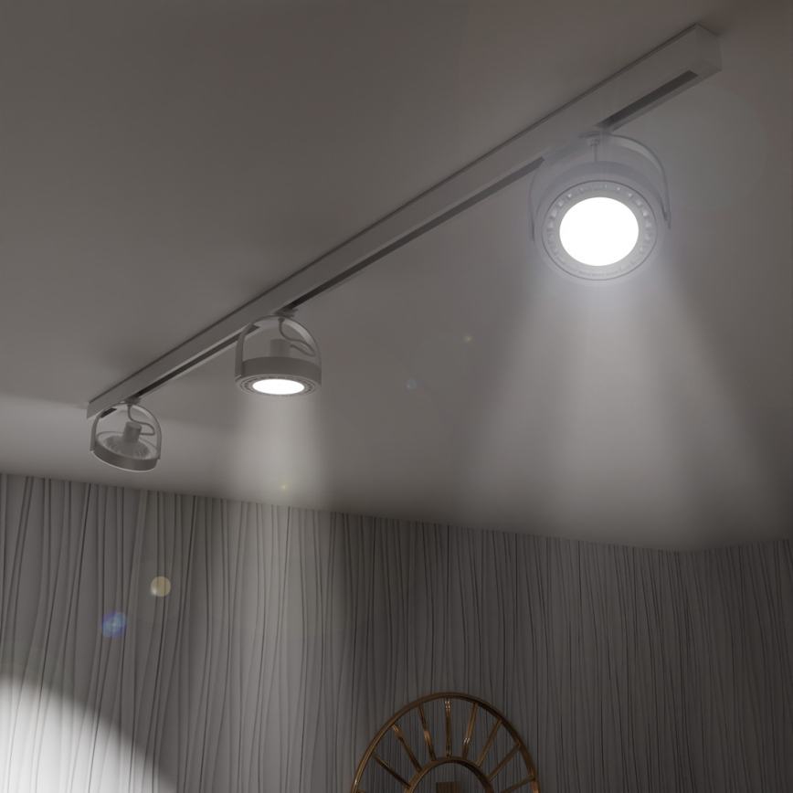 Spotlight i skensystem LUGAR AR111 3xGU10/25W/230V vit