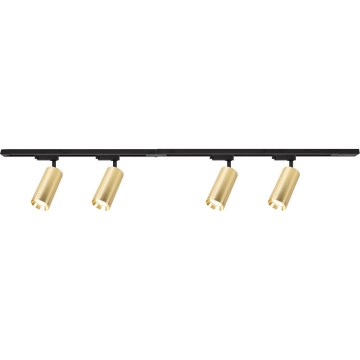 Spotlight i skensystem MICA 4xGU10/10W/230V guld/svart