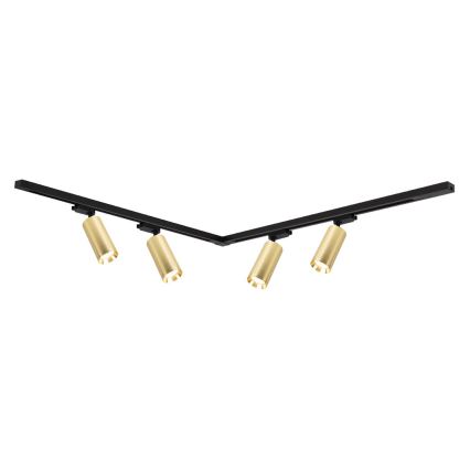 Spotlight i skensystem MICA 4xGU10/10W/230V guld/svart