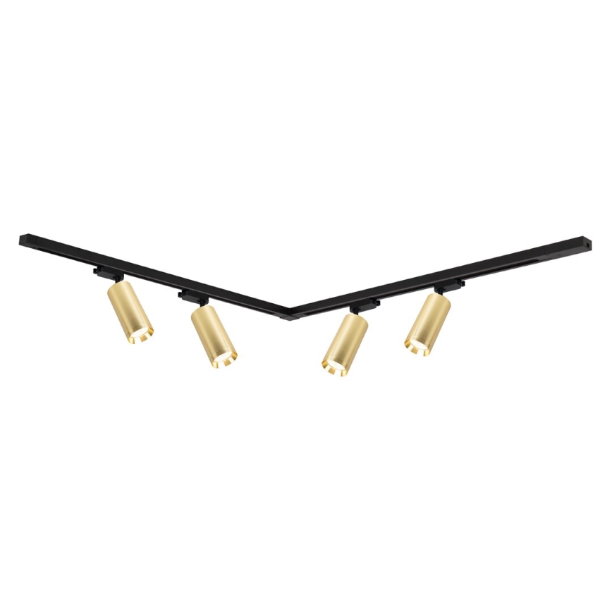 Spotlight i skensystem MICA 4xGU10/10W/230V guld/svart
