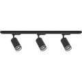 Spotlight i skensystem PIPE 3xGU10/10W/230V svart