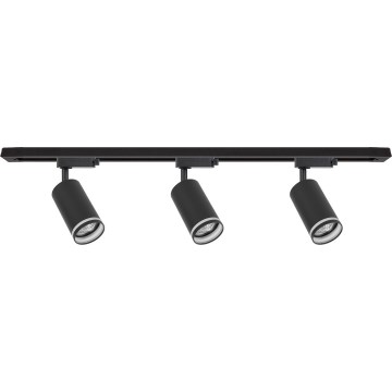 Spotlight i skensystem PIPE 3xGU10/10W/230V svart