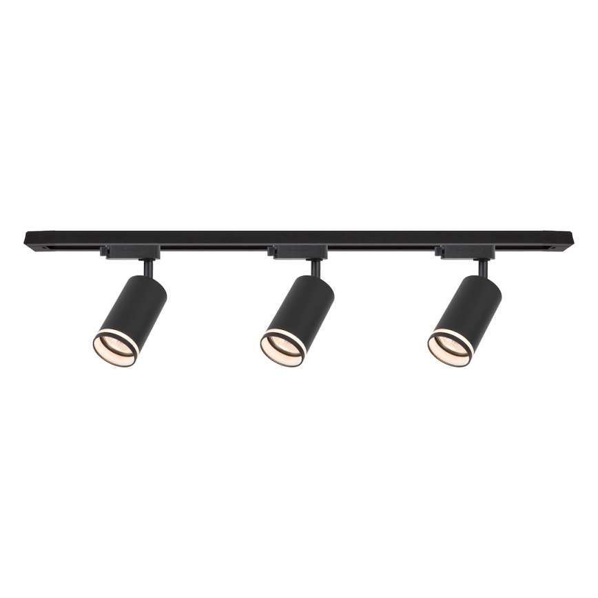 Spotlight i skensystem PIPE 3xGU10/10W/230V svart