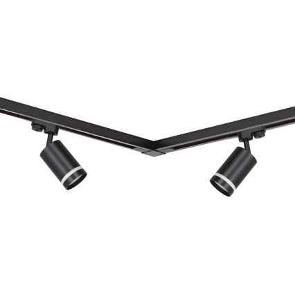 Spotlight i skensystem PIPE 4xGU10/10W/230V 2x1m svart