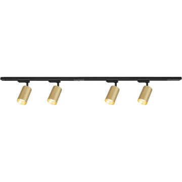 Spotlight i skensystem PIPE 4xGU10/10W/230V guld/svart
