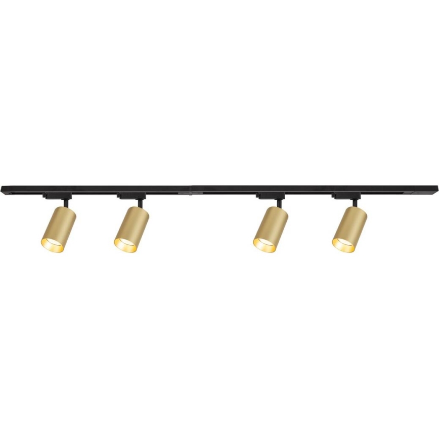 Spotlight i skensystem PIPE 4xGU10/10W/230V guld/svart
