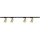 Spotlight i skensystem PIPE 4xGU10/10W/230V guld/svart