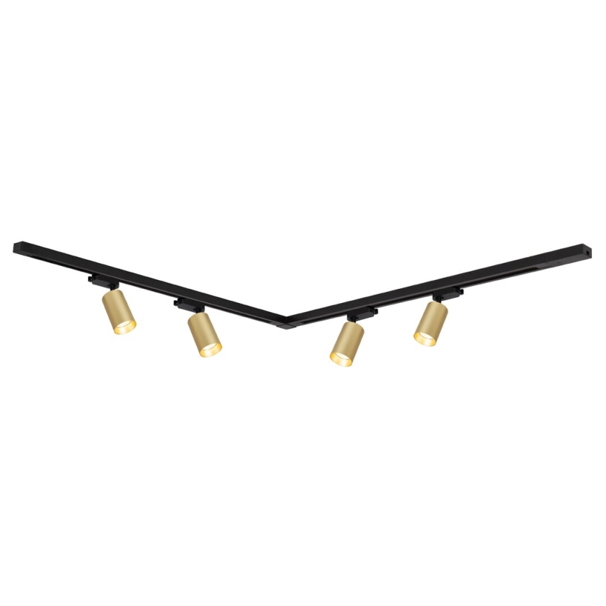 Spotlight i skensystem PIPE 4xGU10/10W/230V guld/svart