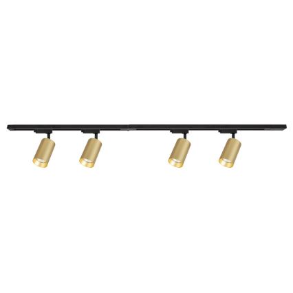 Spotlight i skensystem PIPE 4xGU10/10W/230V guld/svart