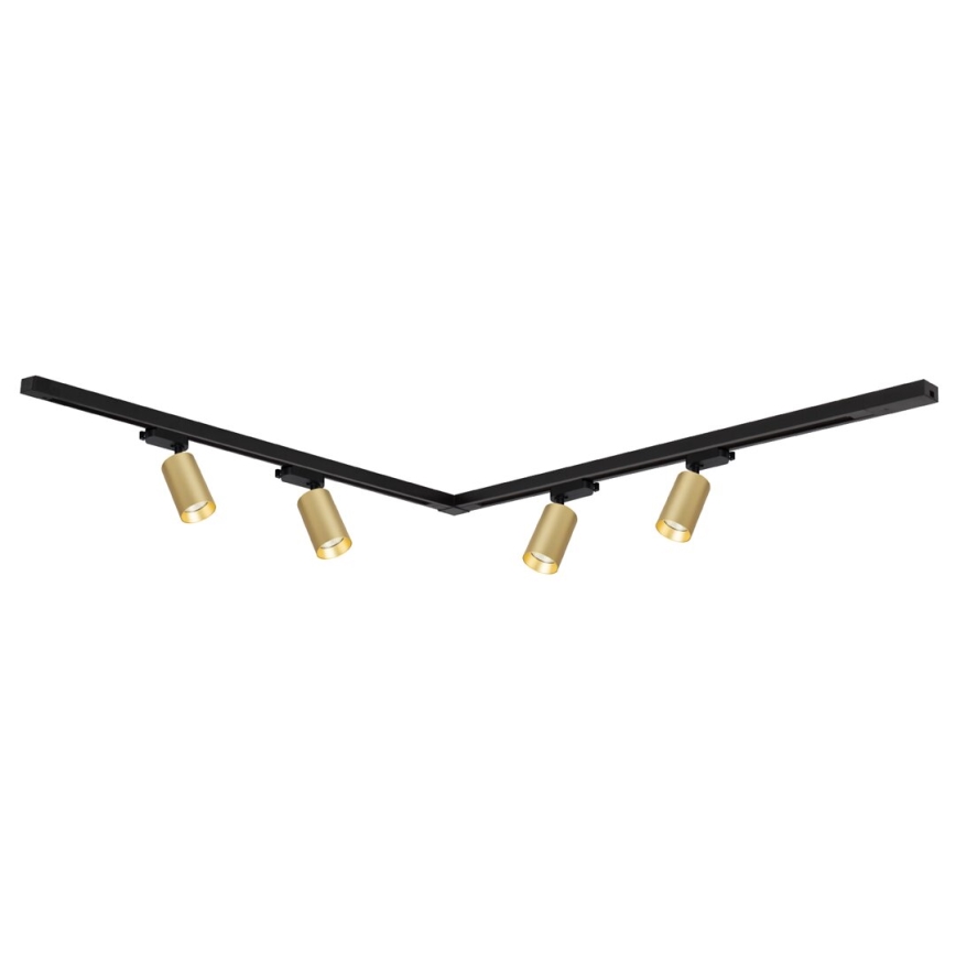 Spotlight i skensystem PIPE 4xGU10/10W/230V guld/svart