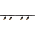 Spotlight i skensystem PIPE 4xGU10/10W/230V svart