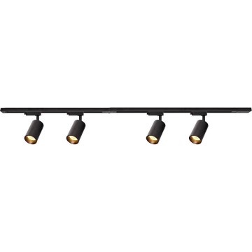Spotlight i skensystem PIPE 4xGU10/10W/230V svart