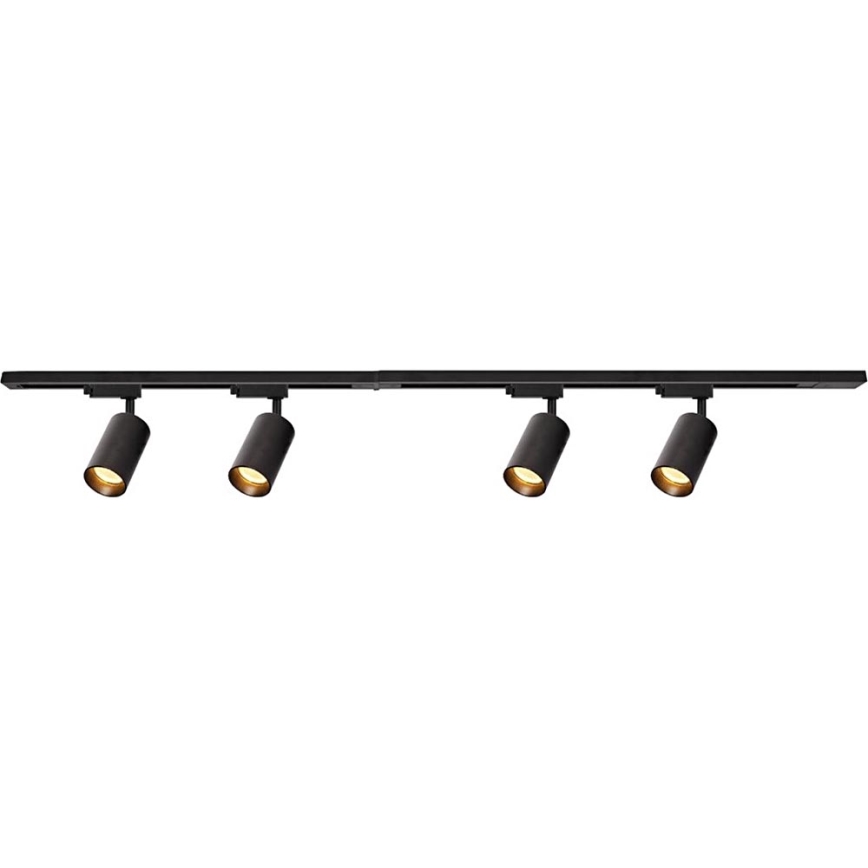 Spotlight i skensystem PIPE 4xGU10/10W/230V svart