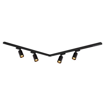 Spotlight i skensystem PIPE 4xGU10/10W/230V svart