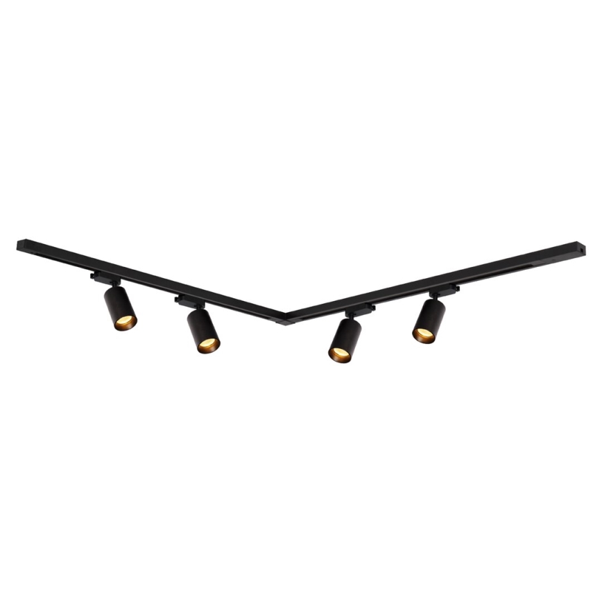 Spotlight i skensystem PIPE 4xGU10/10W/230V svart
