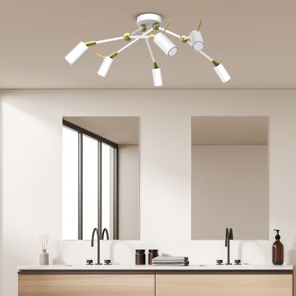 Spotlight  IRIS 6xGU10/MR11/40W/230V vit /gyllene