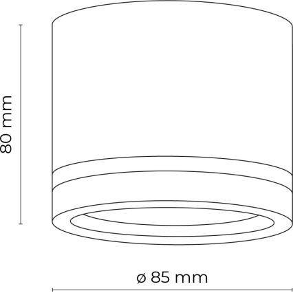 Spotlight JET 1xGX53/11W/230V svart
