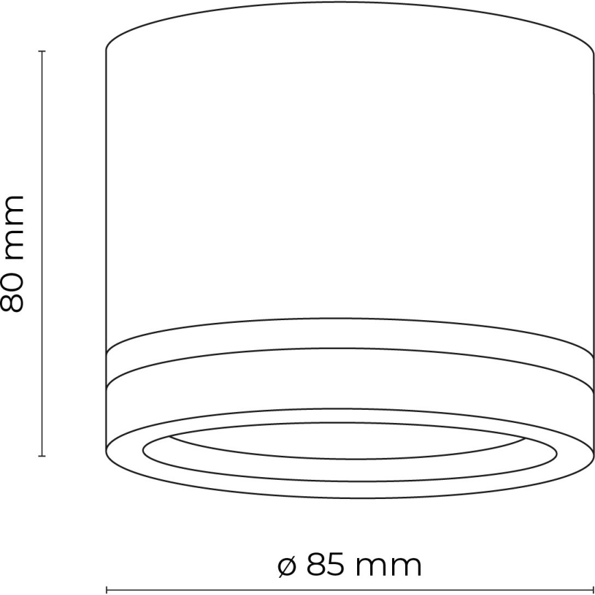 Spotlight JET 1xGX53/11W/230V svart