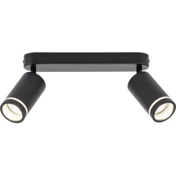 Spotlight JET 2xGU10/10W/230V svart