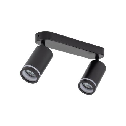 Spotlight JET 2xGU10/10W/230V svart
