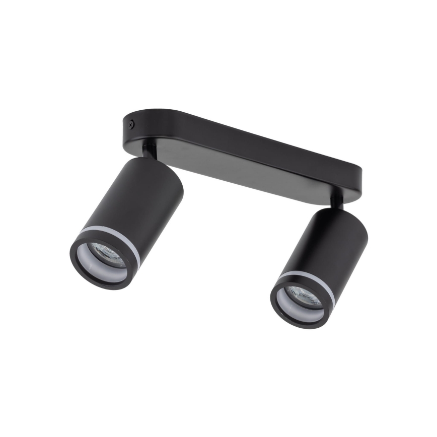 Spotlight JET 2xGU10/10W/230V svart