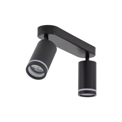 Spotlight JET 2xGU10/10W/230V svart