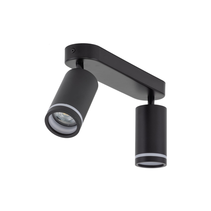 Spotlight JET 2xGU10/10W/230V svart