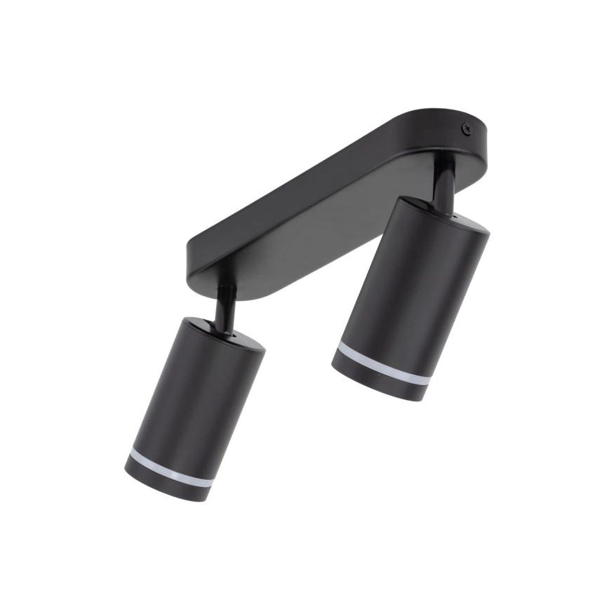 Spotlight JET 2xGU10/10W/230V svart