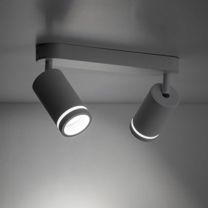 Spotlight JET 2xGU10/10W/230V vit