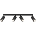 Spotlight JET 4xGU10/10W/230V svart