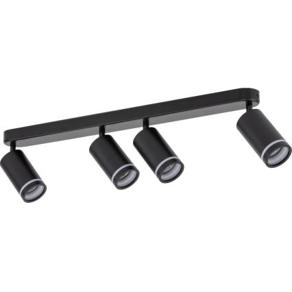 Spotlight JET 4xGU10/10W/230V svart