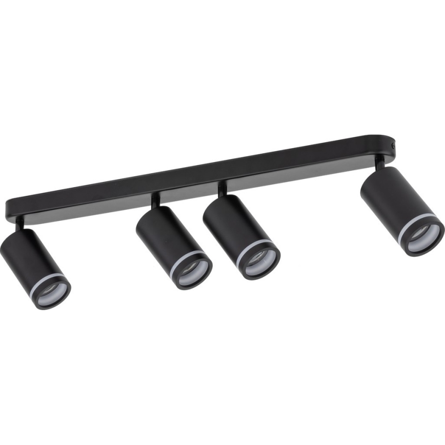 Spotlight JET 4xGU10/10W/230V svart