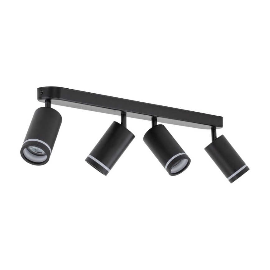 Spotlight JET 4xGU10/10W/230V svart