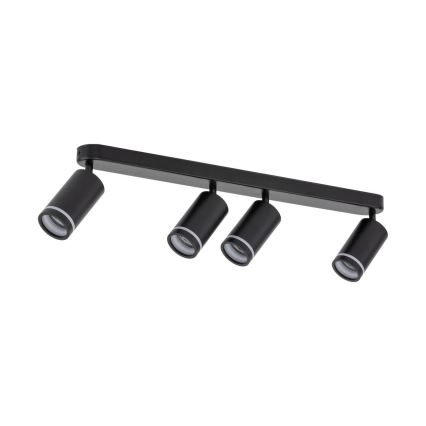 Spotlight JET 4xGU10/10W/230V svart