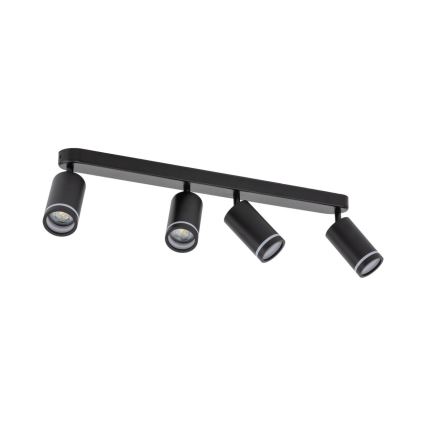 Spotlight JET 4xGU10/10W/230V svart