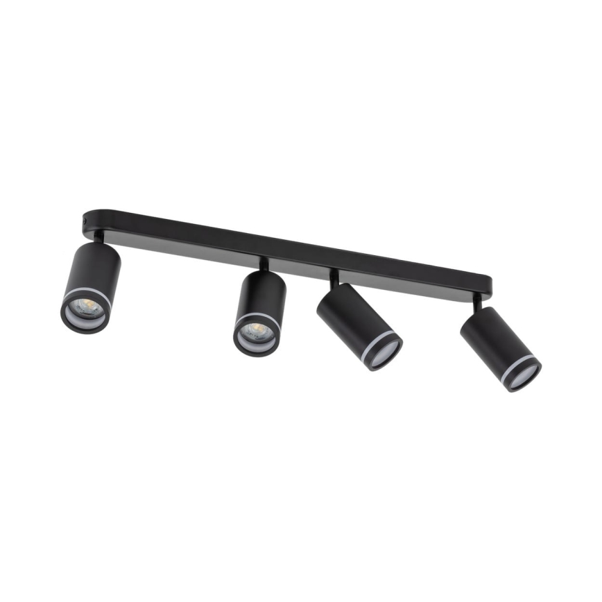 Spotlight JET 4xGU10/10W/230V svart