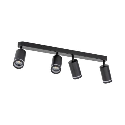 Spotlight JET 4xGU10/10W/230V svart
