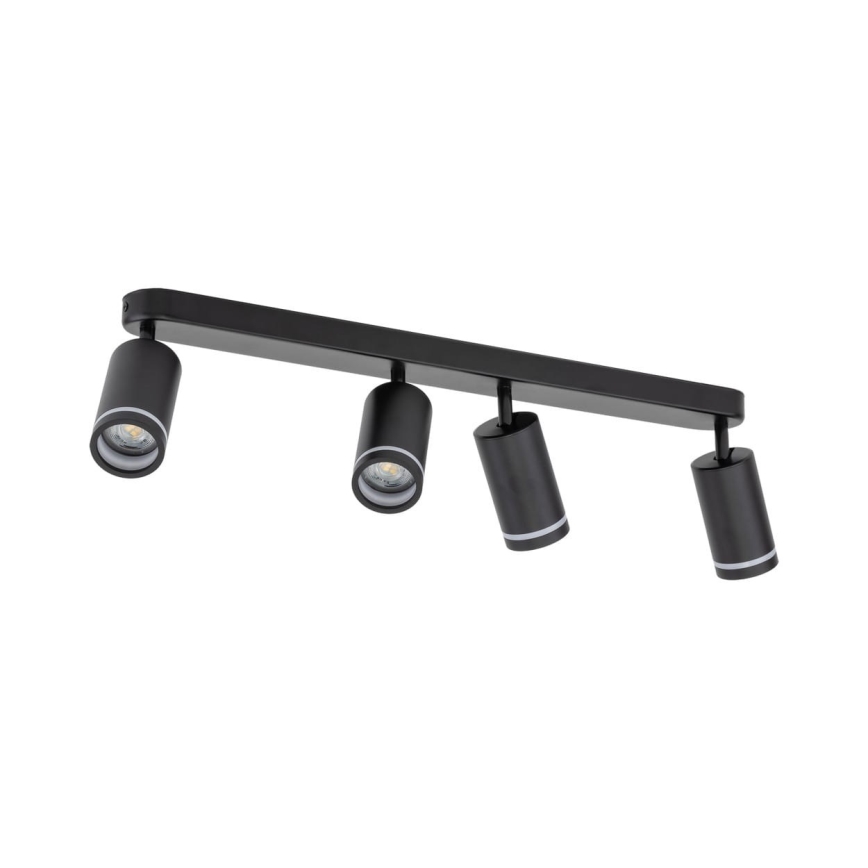 Spotlight JET 4xGU10/10W/230V svart