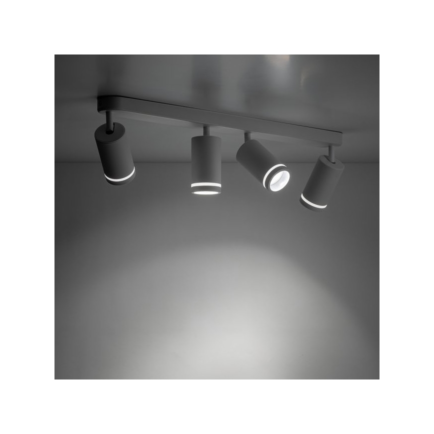 Spotlight JET 4xGU10/10W/230V vit