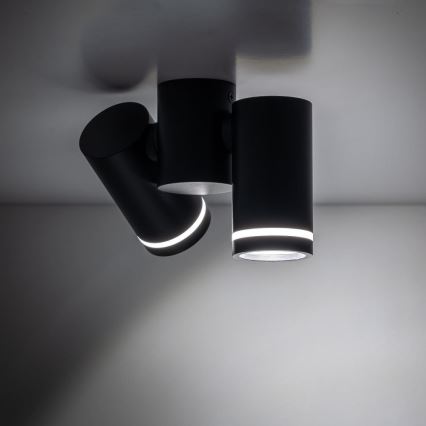 Spotlight JET KIT 2xGU10/10W/230V svart