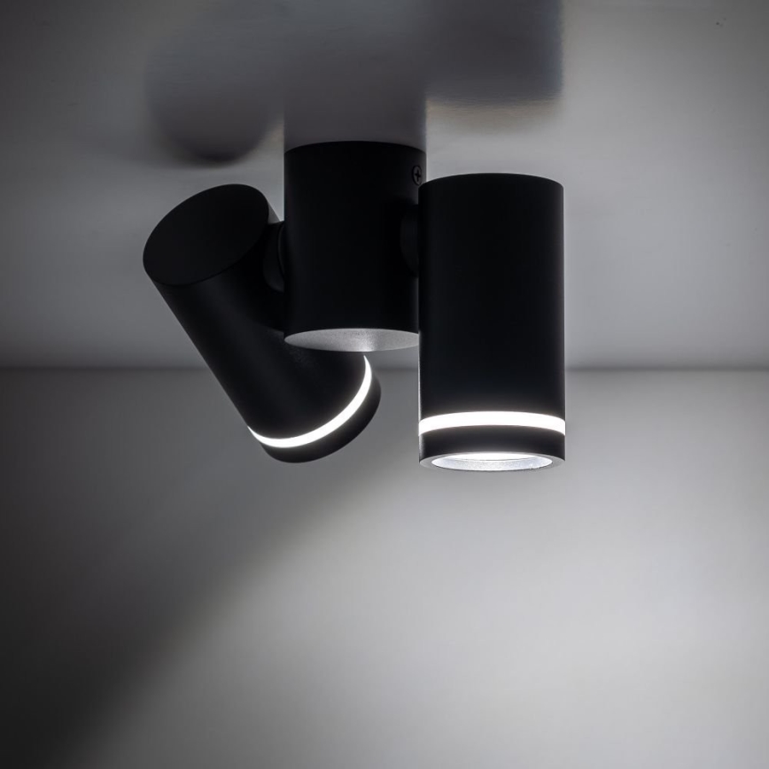 Spotlight JET KIT 2xGU10/10W/230V svart