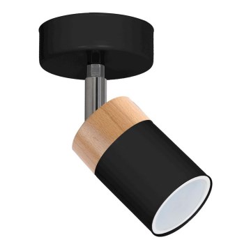 Spotlight JOKER Svart trä 1xGU10/8W/230V